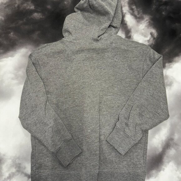 Gap Kids Junk Food Heather Gray Black Crown Basquiat Knit Pullover Hoodie Size M - Picture 2 of 4